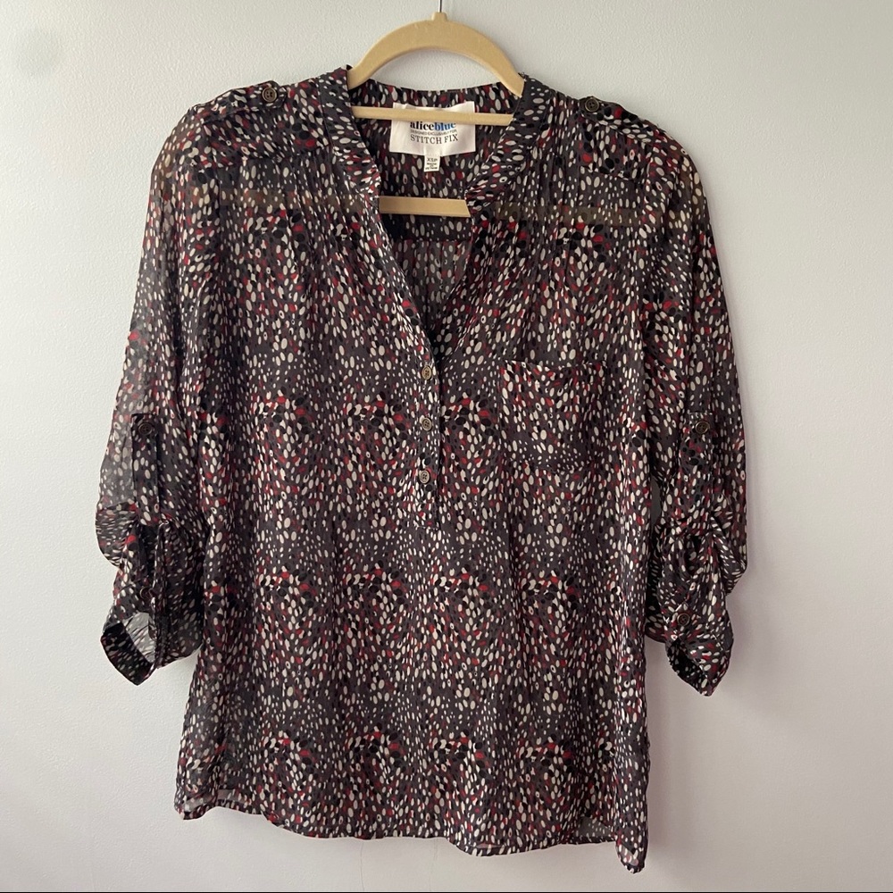 Alice Blue for Stitch Fix Quarter Sleeve Blouse